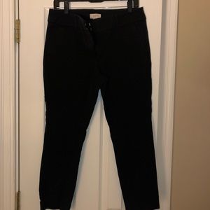 black modern skinny ankle black pants